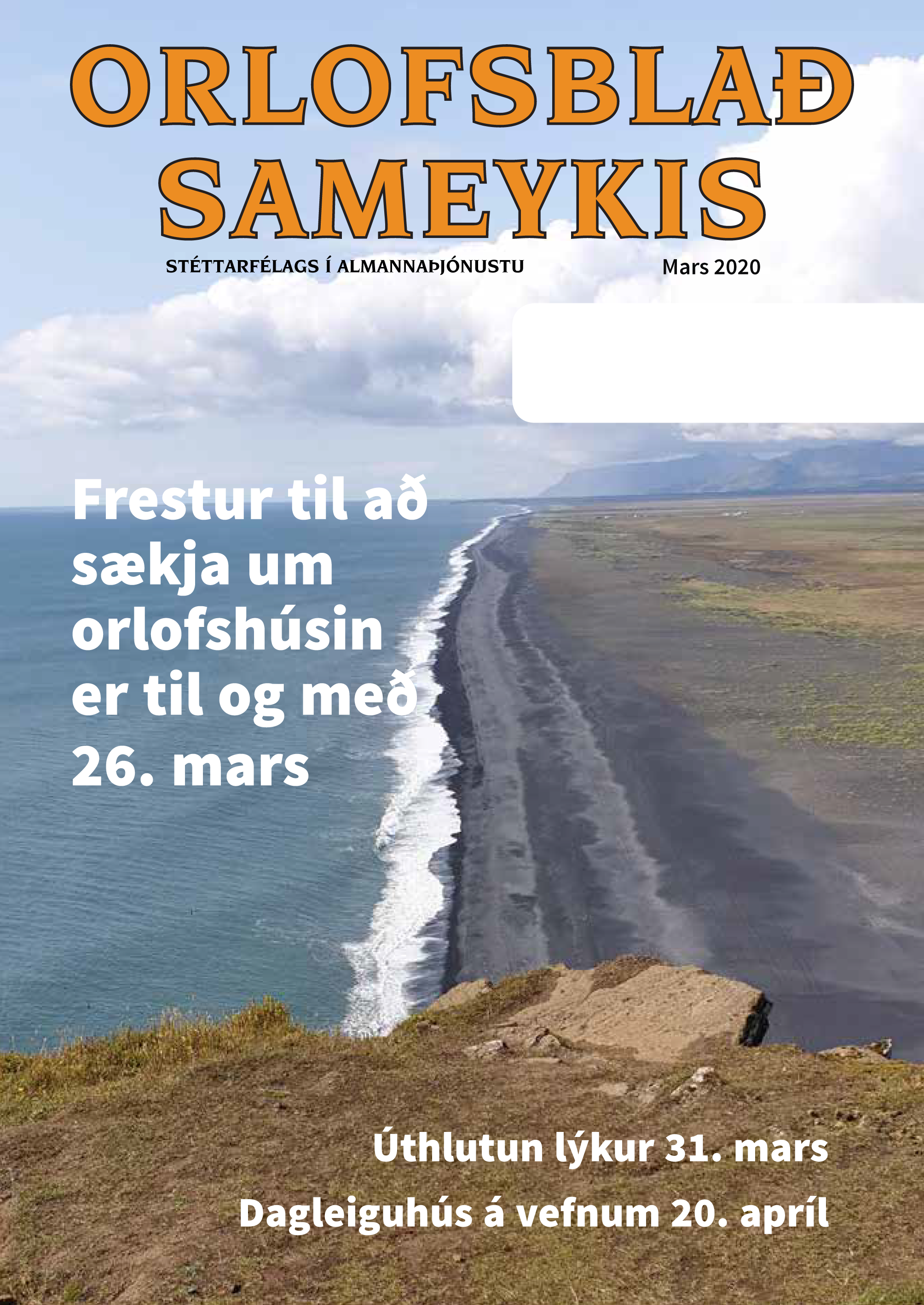 Orlofsblaðið í pósti - mynd