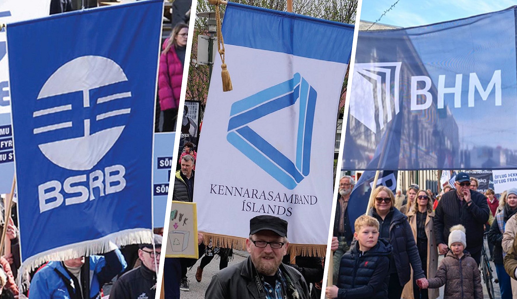 Yfirlýsing BSRB, BHM og KÍ vegna tillögu ríkisstjórnarinnar um skerðingu á réttindum - mynd