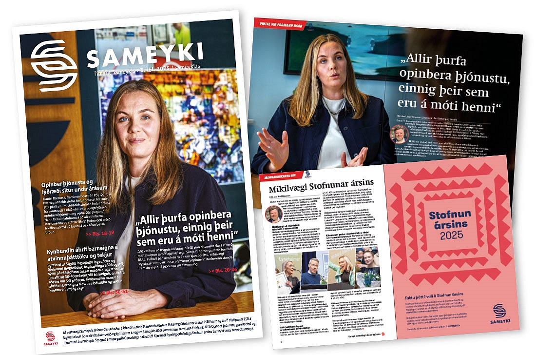 Nýtt Tímarit Sameykis– fjölbreytt efni um samfélag og opinber störf - mynd