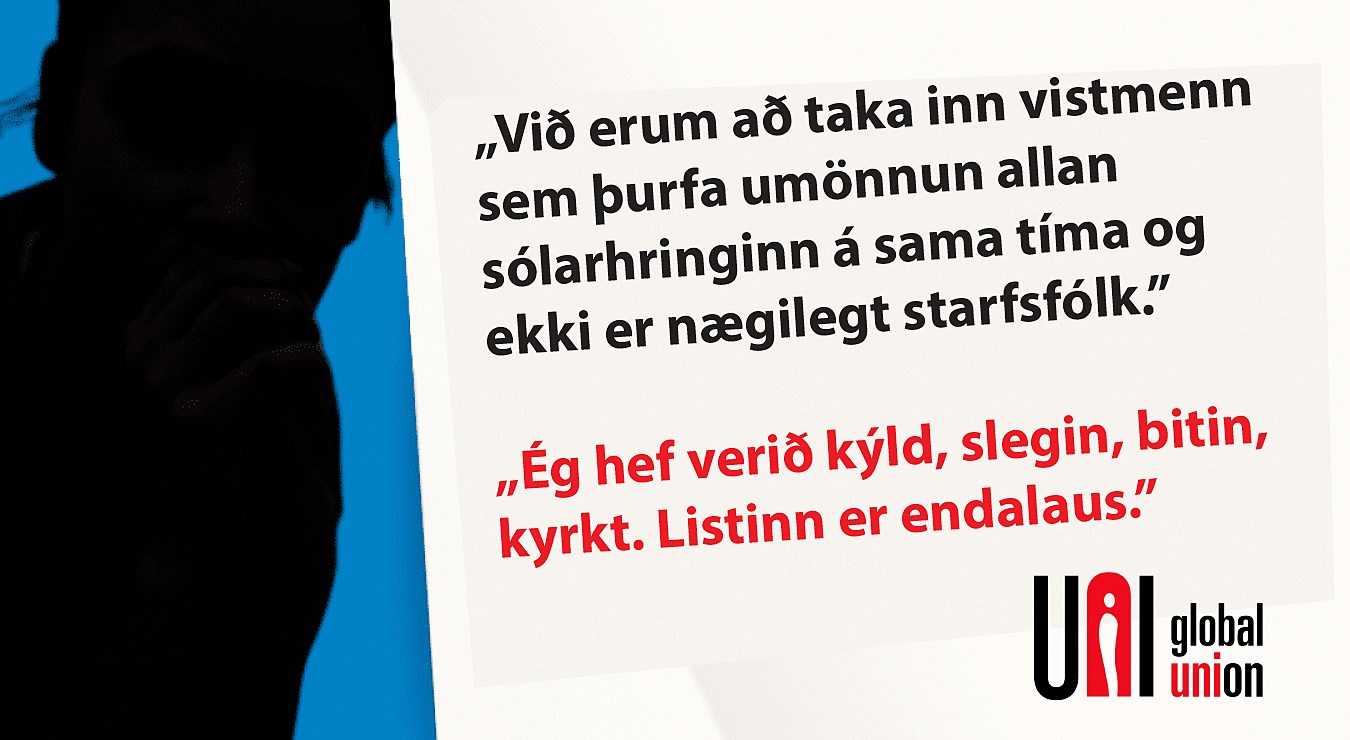 Ný alþjóðleg skýrsla UNI Global afhjúpar ofbeldisfaraldur í umönnunarstörfum - mynd