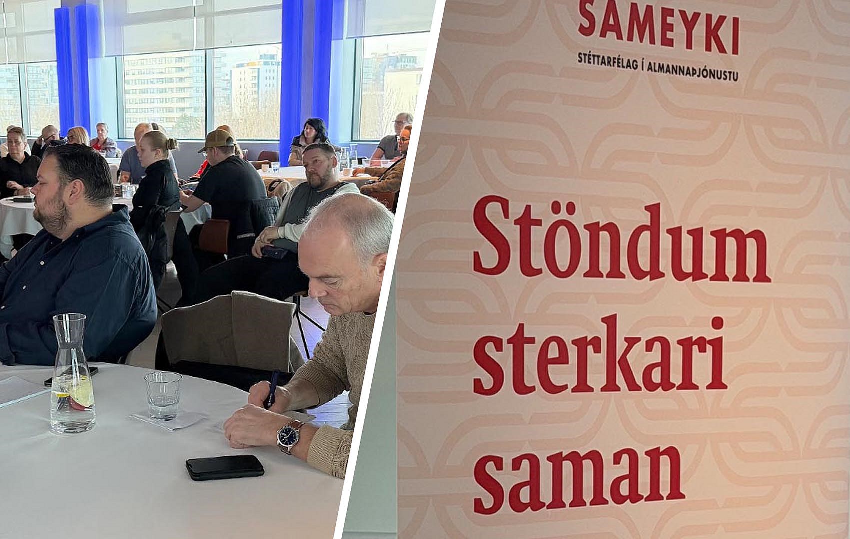 Lagabreytingar og staða kjarasamninga rædd á fundi trúnaðarmannaráðs - mynd