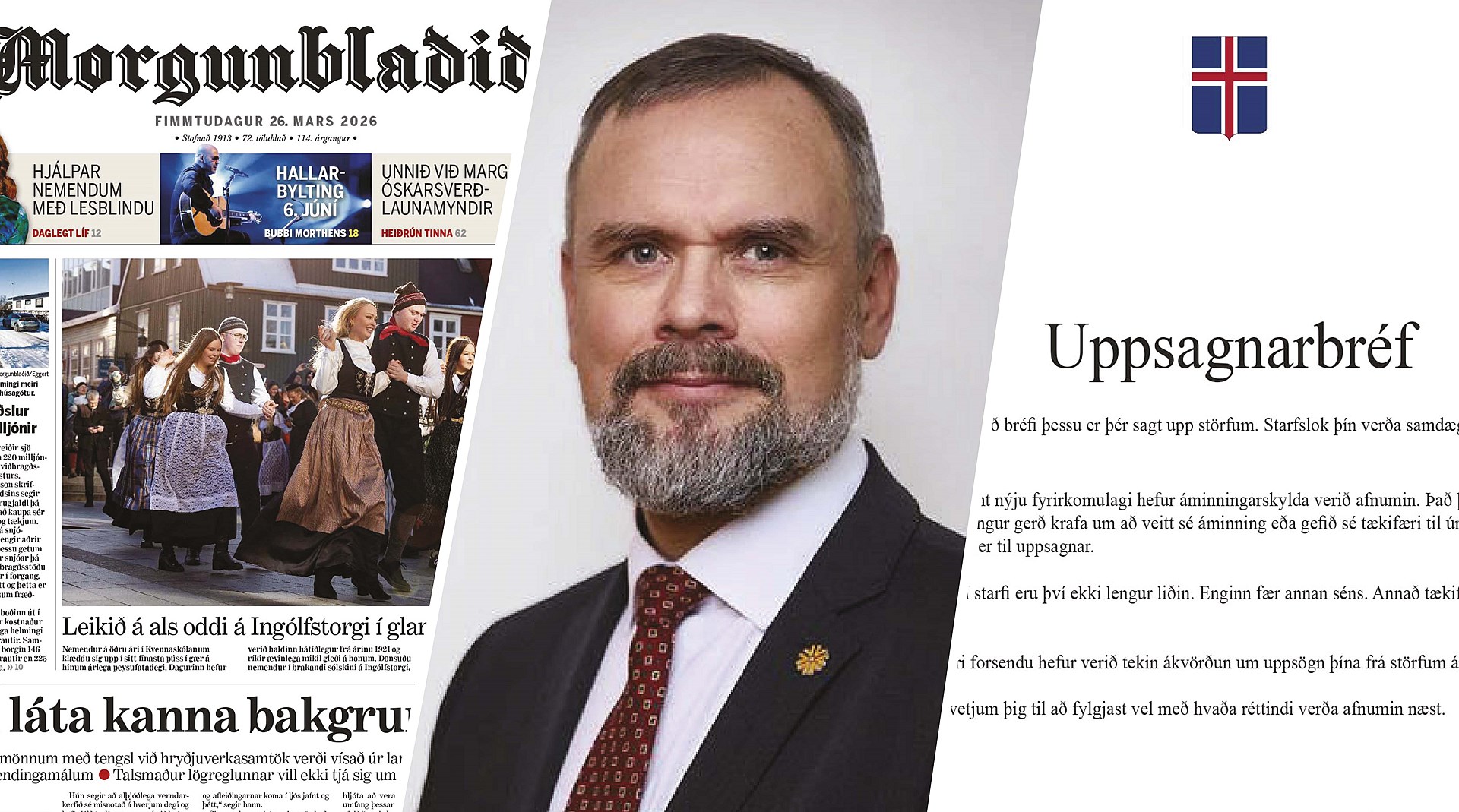 Fjármálaráðherra sagt upp störfum - mynd