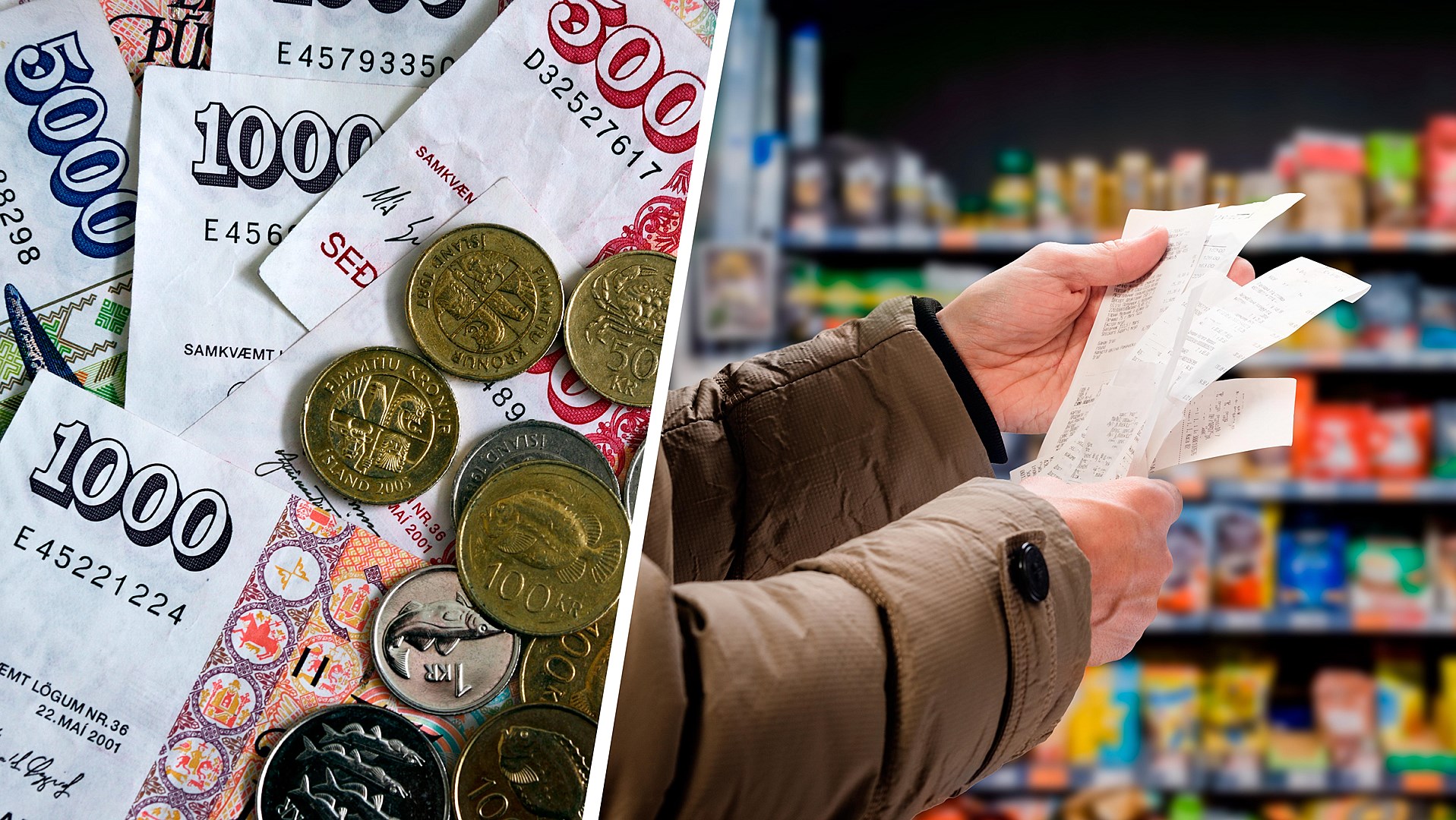 Verðbólga eykst, kaupmáttur rýrnar - mynd